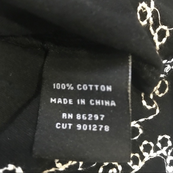 BCBG Max Azria Black Tunic Top sz M - Picture 7 of 8